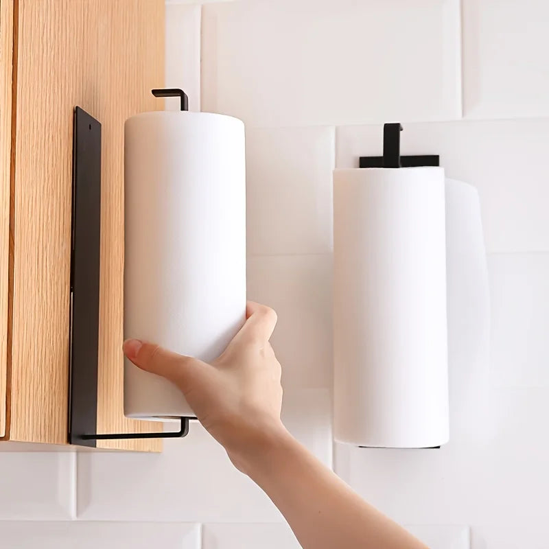 Einfach und effizient: Halten Sie Ihre Papierhandtücher griffbereit mit unserem Kohlenstoffstahl-Papierhandtuchhalter