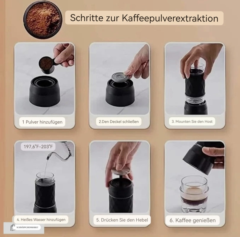 Die ultimative tragbare Kaffeemaschine für unterwegs - Cafelffe Tripresso